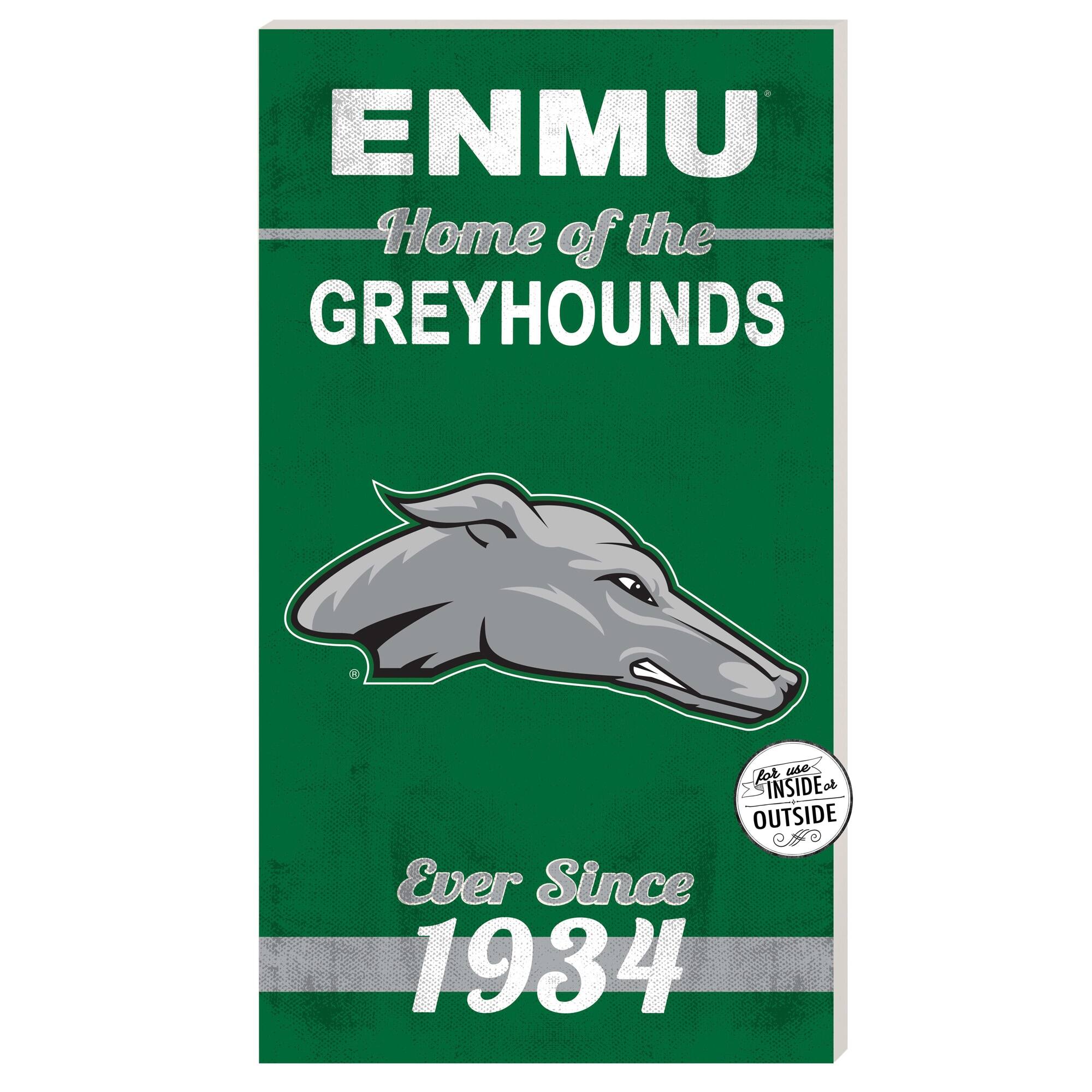 Eastern New Mexico Greyhounds 11" x 20" Indoor/Outdoor Home Of The Sign
