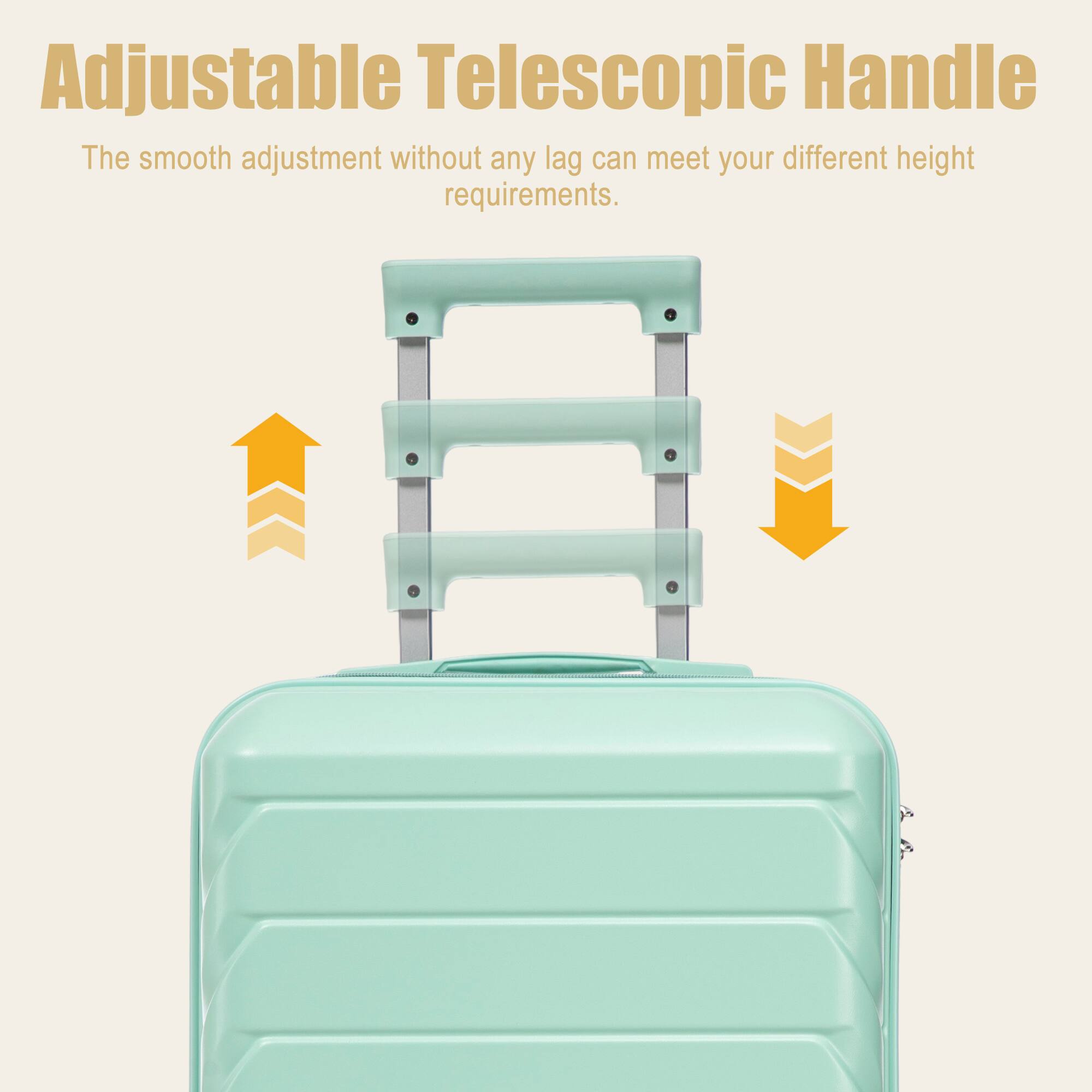 Adjustable Telescopic Handle  
The smooth adjustment without any lag can meet your different height requirements.