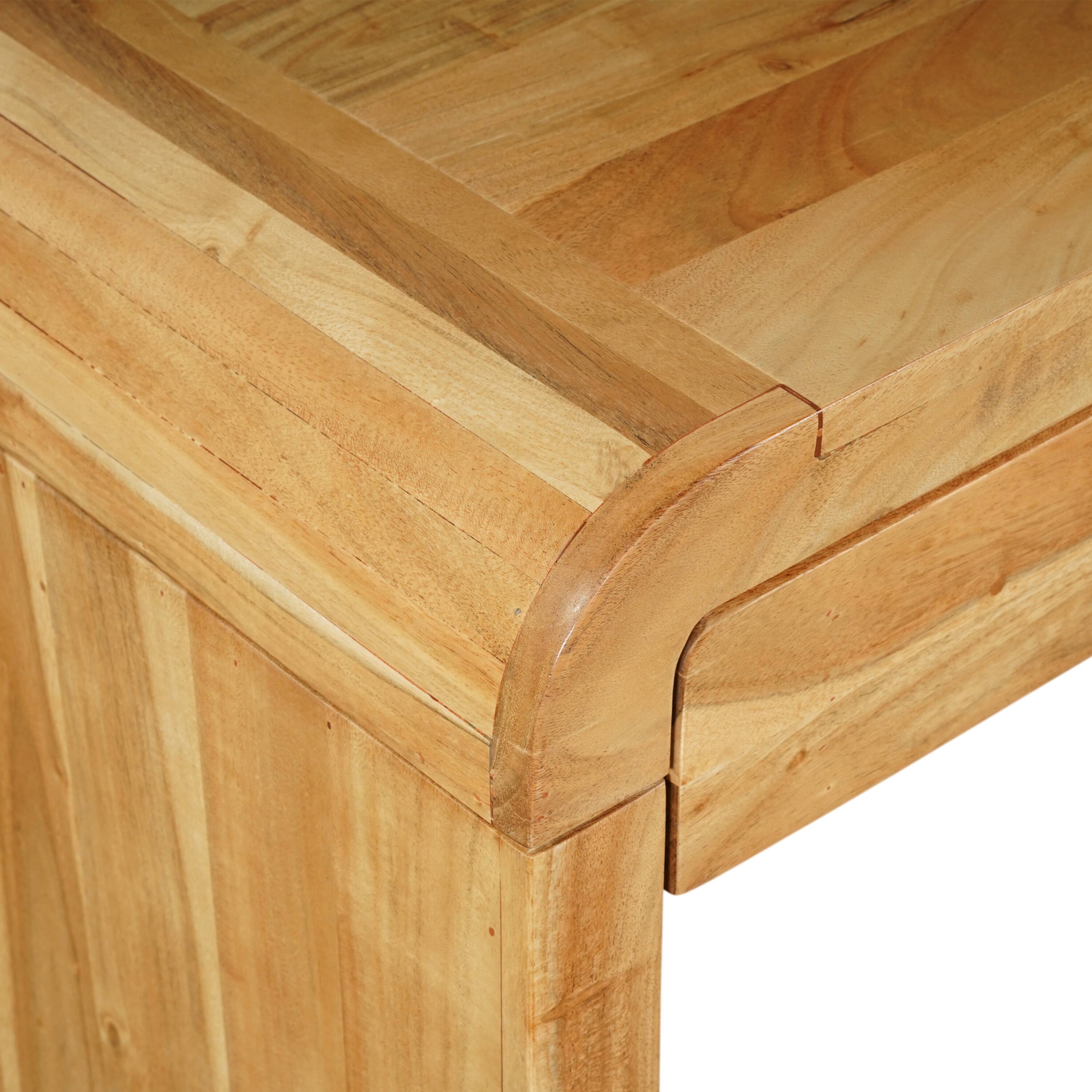 Back. Manhattan Lane - Arlow Console Table | 43" Wide Top | Handcrafted | Dual Drawer Storage - Brown.