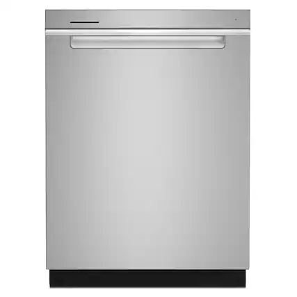 Front. Whirlpool - 24 inch Top Control Built-In Stainless Steel Tub Dishwasher with 3rd Rack, AI Intelligent Wash, 47 dBA - Stainless Steel.