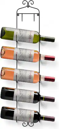 Sorbus - Towel Rack Wall Mounted – Metal Towel Holder for Bathroom Wall, Washcloth, Rolled Bath Towels, Spa, Gym - Black