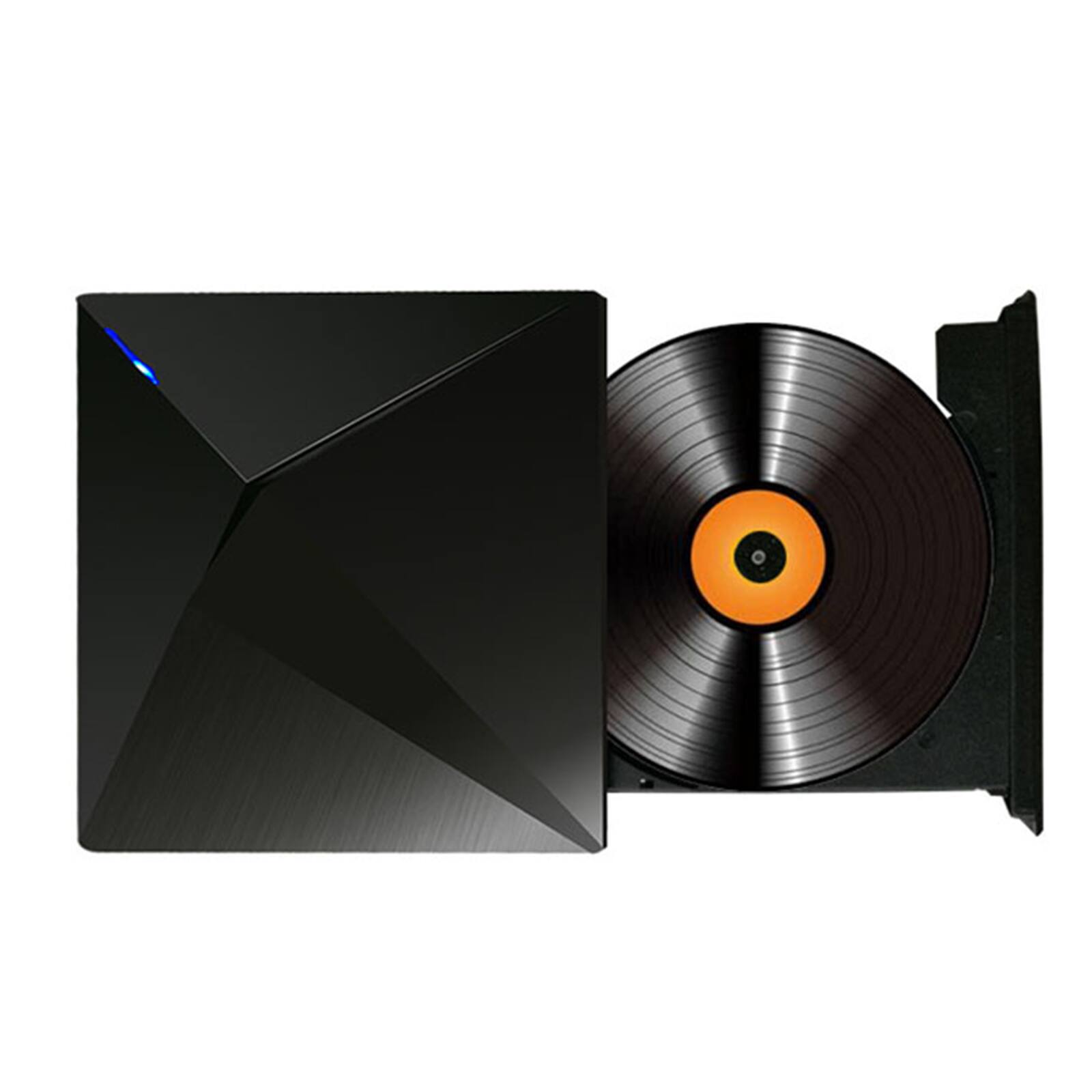 Alt View 1. Topteng - Ultra Thin External DVD Drive - USB 3.0 & Type-C, Portable CD/DVD Burner for Laptop, PC & Mac.