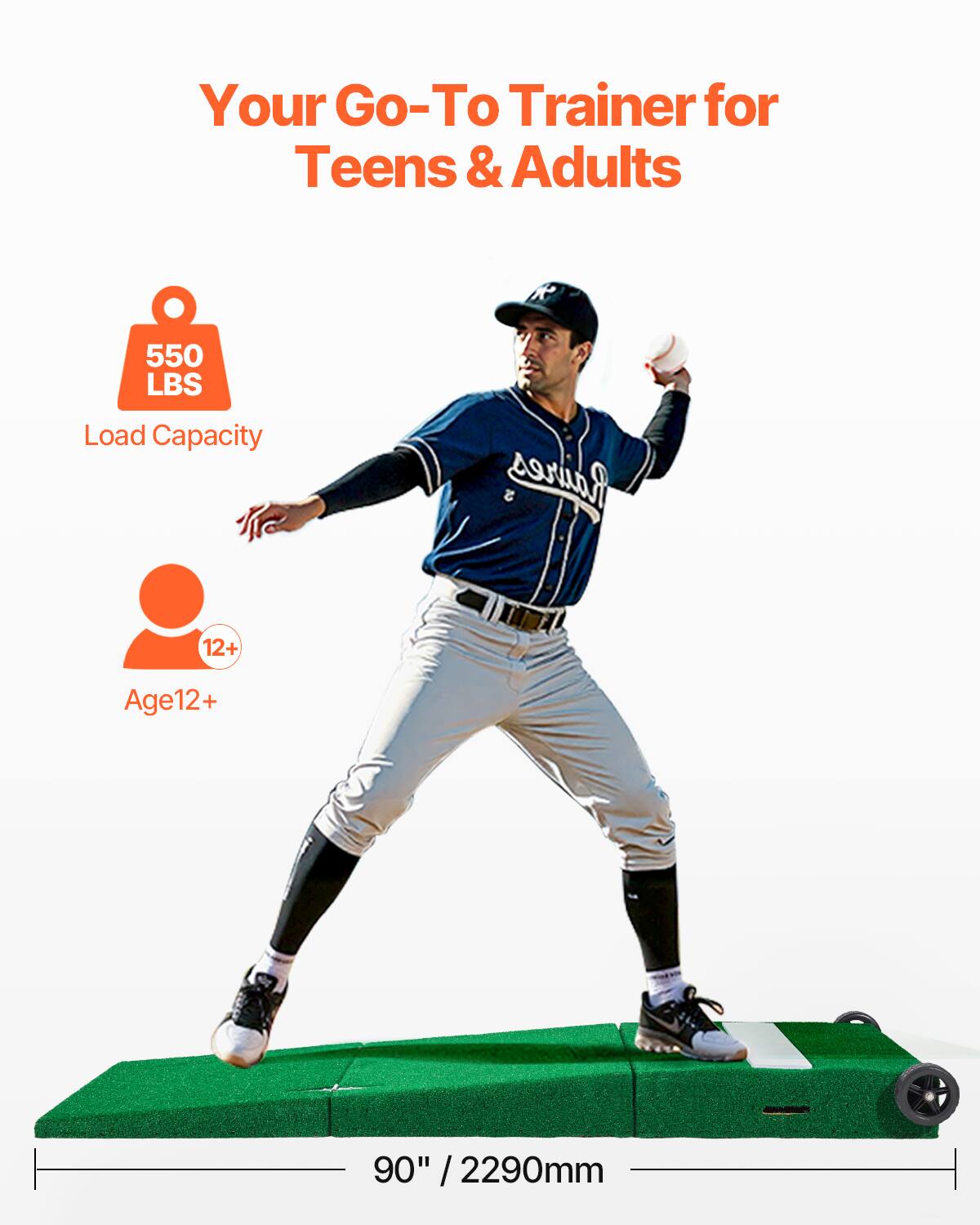 Your Go-To Trainer for Teens & Adults

550 LBS Load Capacity

Age 12+

90" / 2290mm