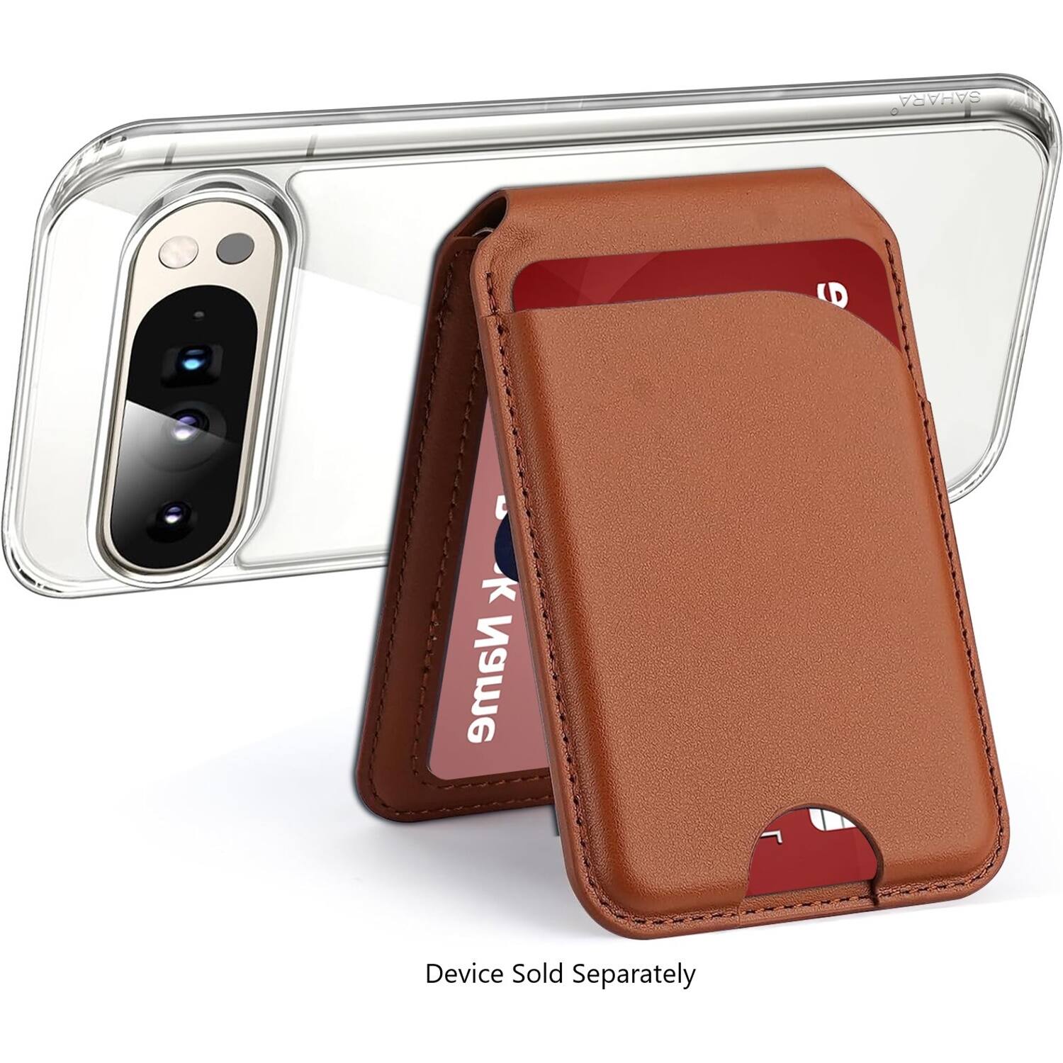 The text on the image reads "Device sold separately."