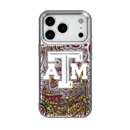 Keyscaper - NCAA - Texas A&M Aggies iPhone Glitter Paisley Design Case - 13 - Multicolor