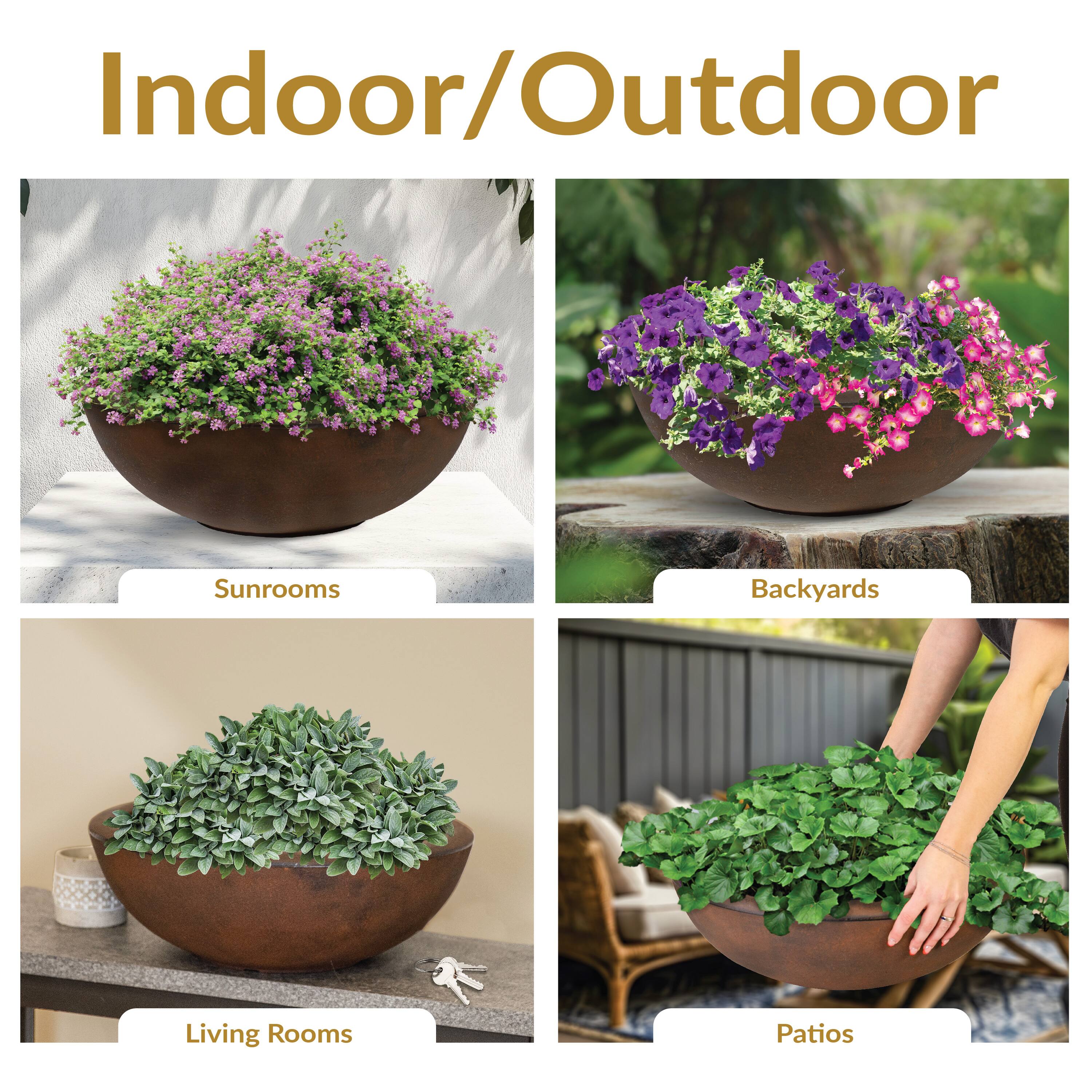 Indoor/Outdoor

Sunrooms  
Backyards  
Living Rooms  
Patios