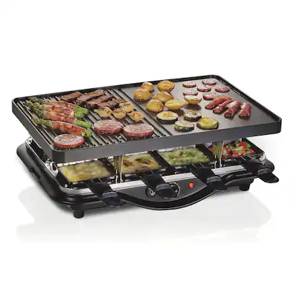 Front. Hamilton Beach - Raclette Party Grill - Black.
