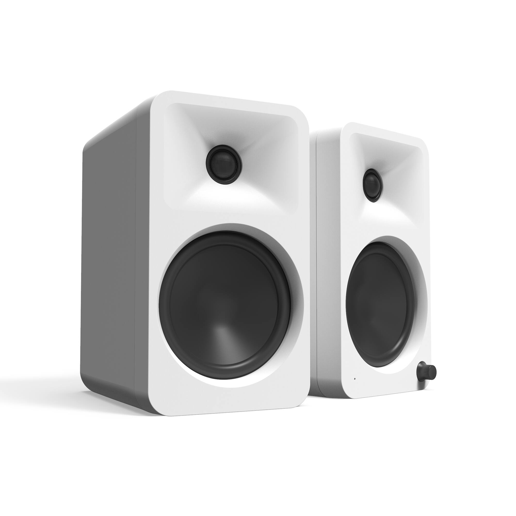 Angle. Kanto - Kanto ORA4 Powered Bluetooth Desktop Speakers - Pair - White.