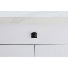 Elegant Decor - Marcel 1.2" Square Knob Multipack (Set of 10) - Matte Black