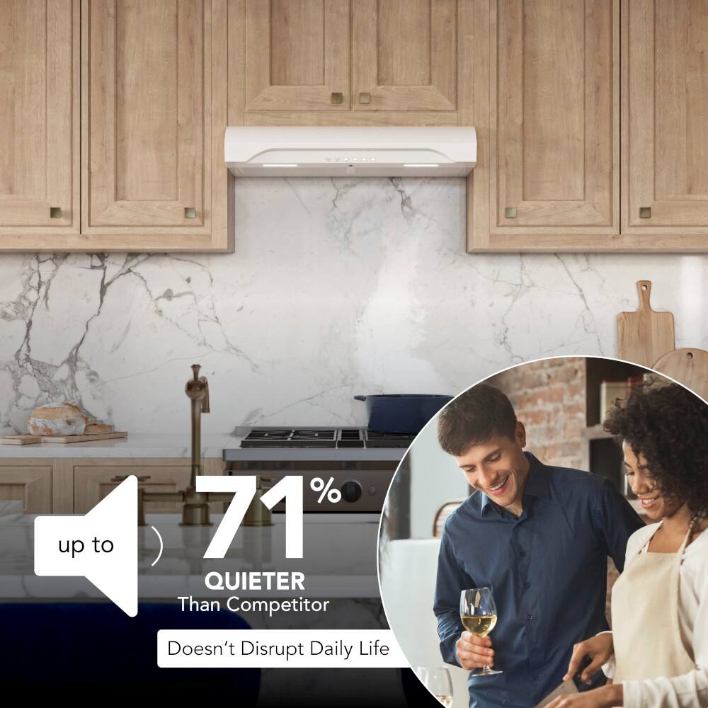 Up to 71% quieter than competitor. Doesn't disrupt daily life.