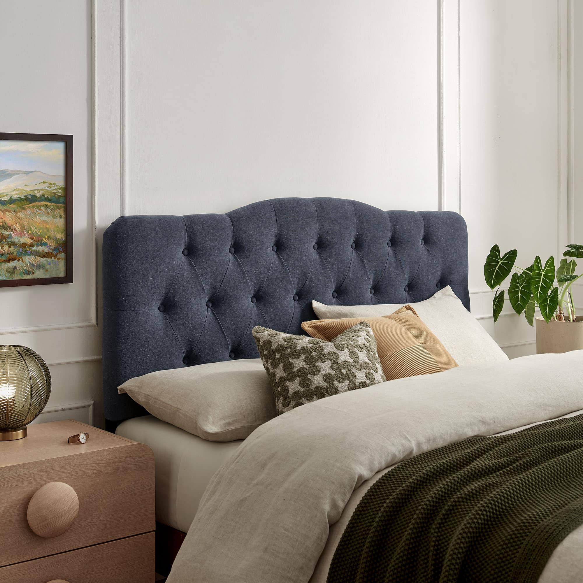 Annabel Upholstered Headboard by Modway - Denim price history on PriceWatchPro
