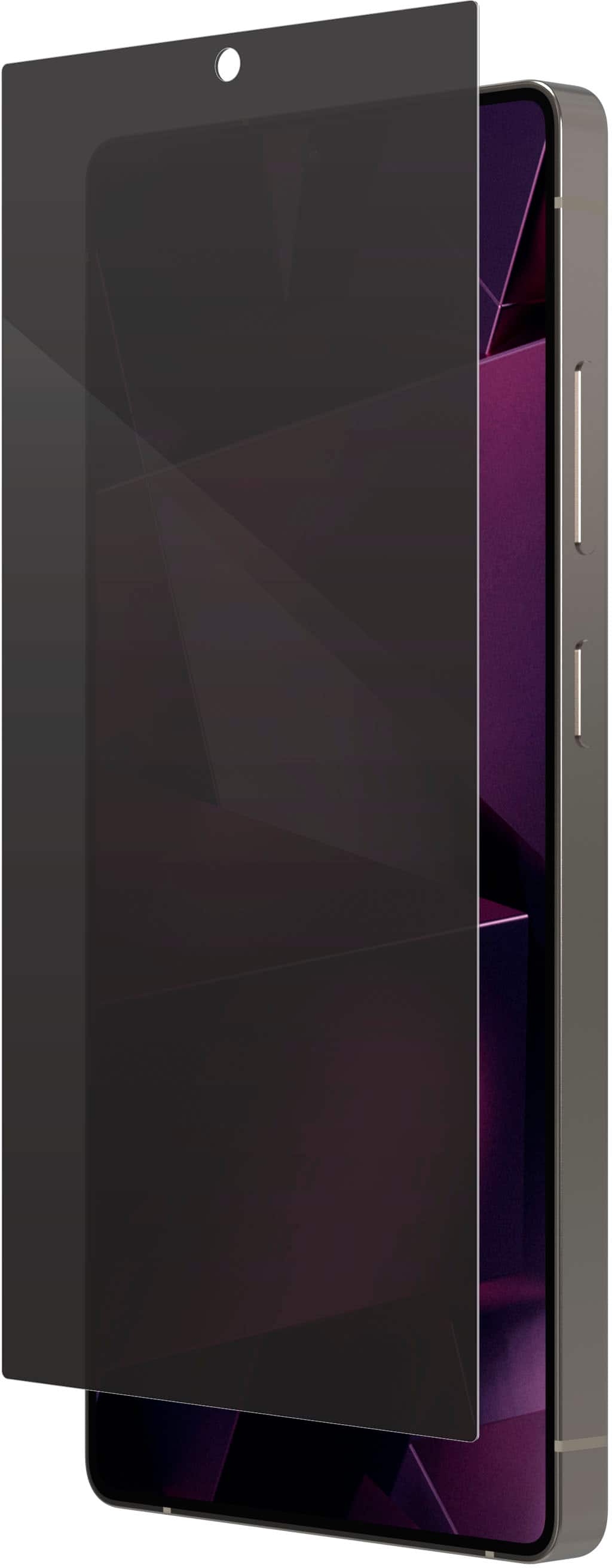 Left. ZAGG - InvisibleShield Glass Fusion Privacy Anti-Glare Screen Protector for Samsung Galaxy S25 Ultra - Tinted.