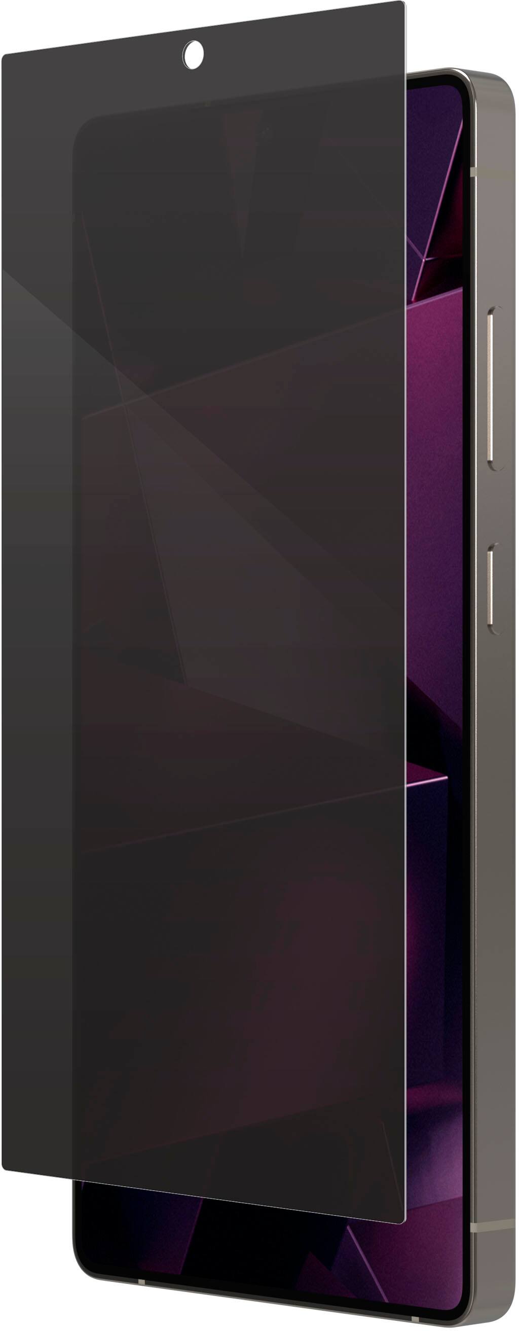 Left. ZAGG - InvisibleShield Glass Fusion Privacy Anti-Glare Screen Protector for Samsung Galaxy S25 Ultra - Tinted.