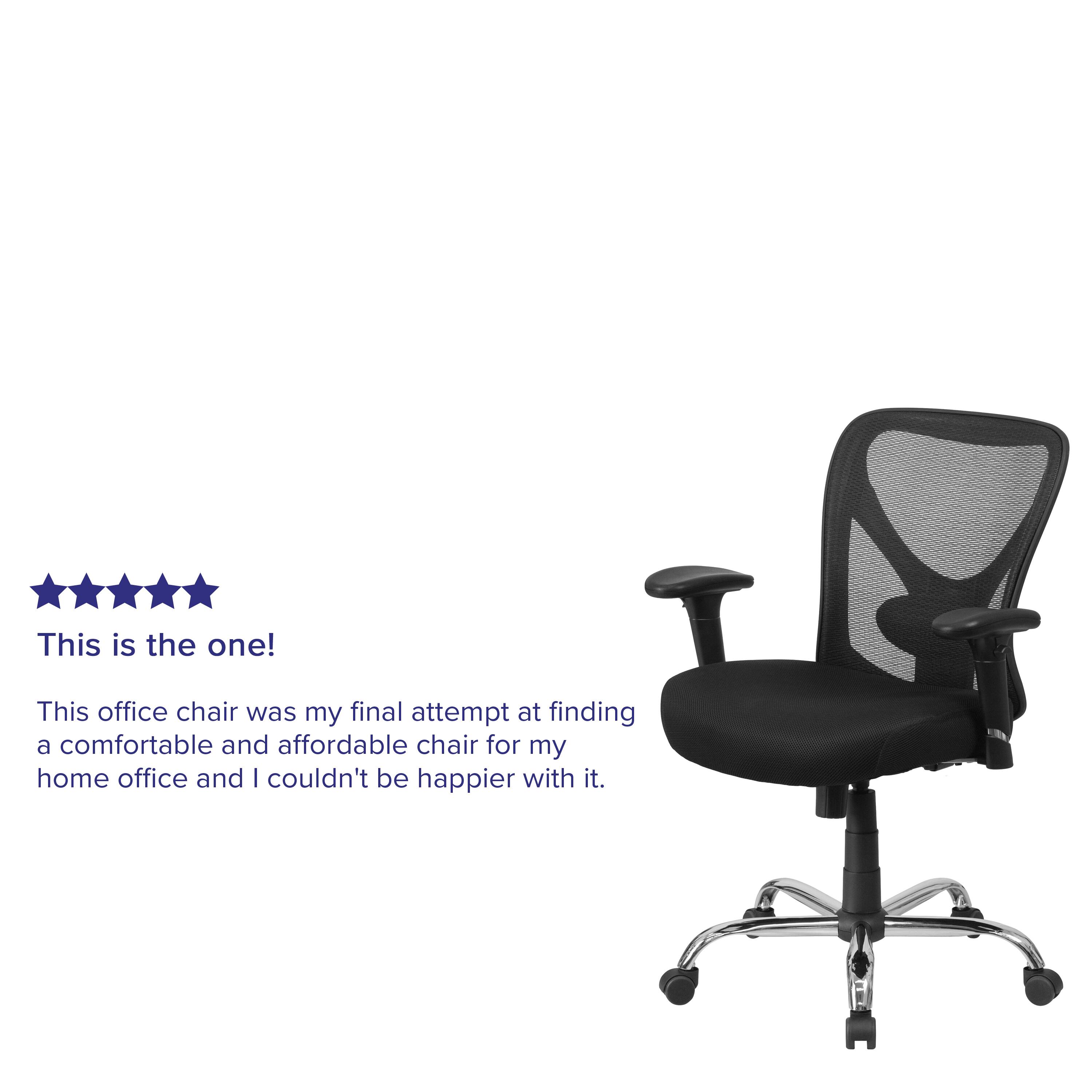 This is the one! This office chair was my final attempt at finding a comfortable and affordable chair for my home office and I couldn't be happier with it.