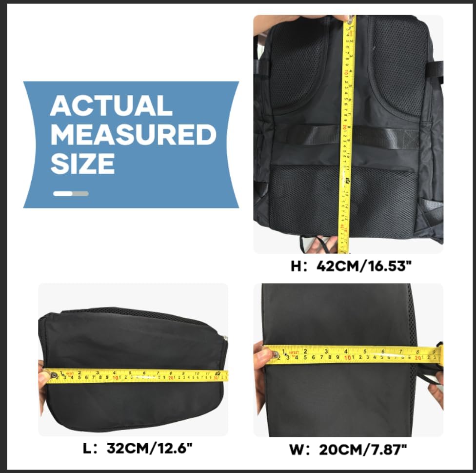 ACTUAL MEASURED SIZE

H: 42CM/16.53"

L: 32CM/12.6"

W: 20CM/7.87"