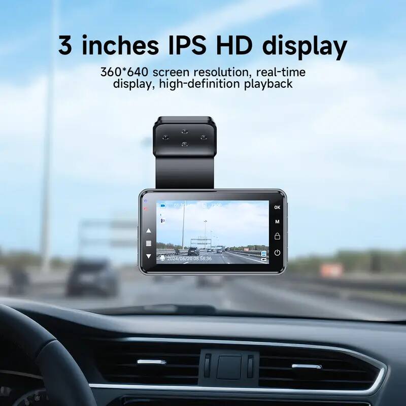 3 inches IPS HD display  
360*640 screen resolution, real-time display, high-definition playback  

01 304 f 7202 OK M 2024/06/20 20 D8 08:58:36