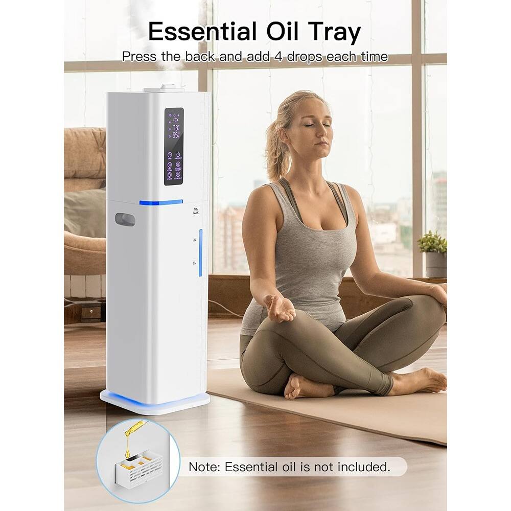 Essential Oil Tray  
Press the back and add 4 drops each time  

Note: Essential oil is not included.