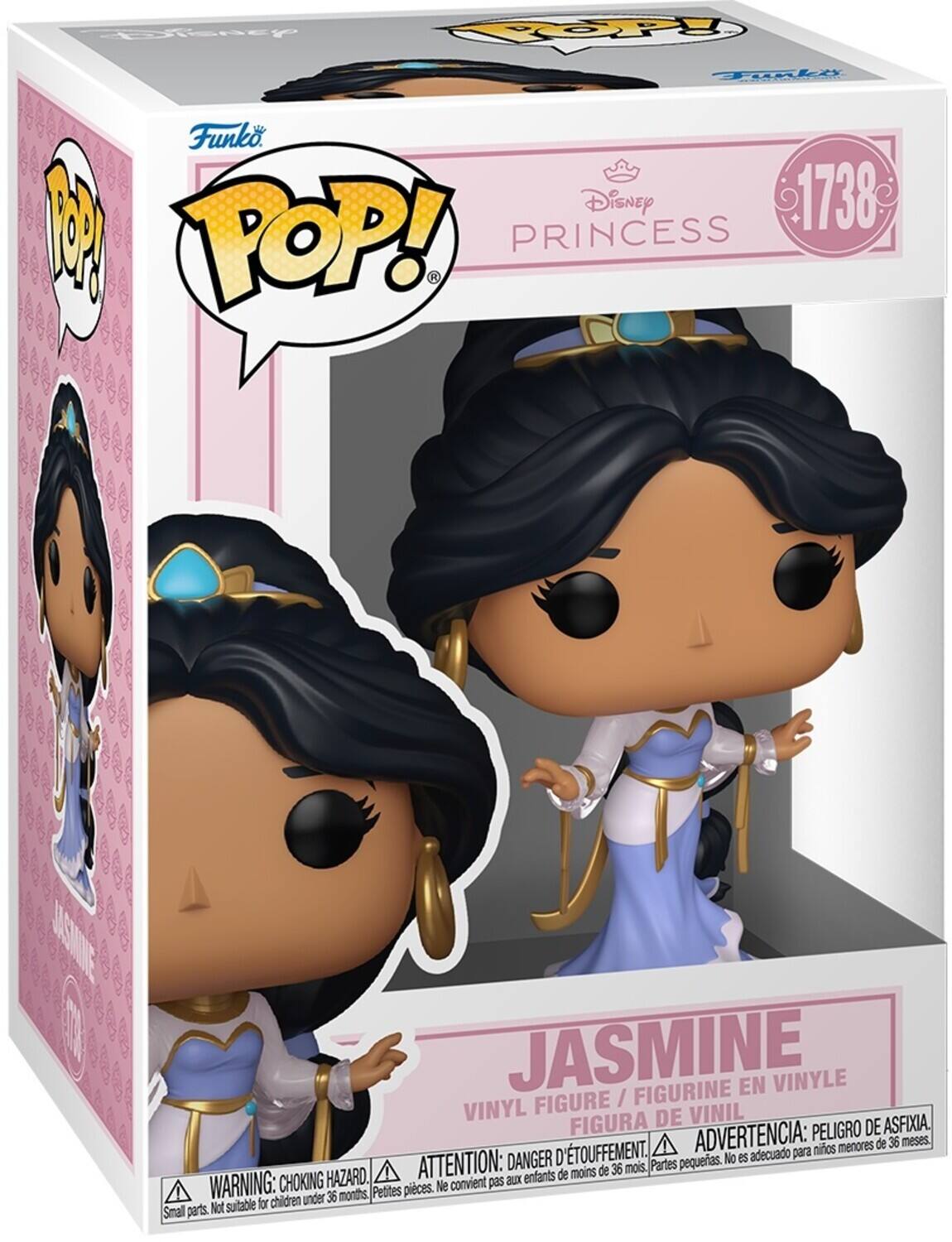 Disney Funko Disney 1738 14 POP! PRINCESS JASMINE / FIGURINE EN VINYLE VINYL FIGURE VINIL FIGURA DE VINIL. ADVERTENCIA: PELIGRO DE ASFIXIA. ATTENTION: DANGER D'ÉTOUFFEMENT, Partes pequeñas. No es adecuado para niños de menos de 36 meses, WARNING: CHOKING HAZARD, small parts. Not suitable for children under 36 months.