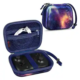 Kitcheniva - Hard Shell Carrying Case Travel Bag For Razer Kishi Mobile Game Controller - Galaxy