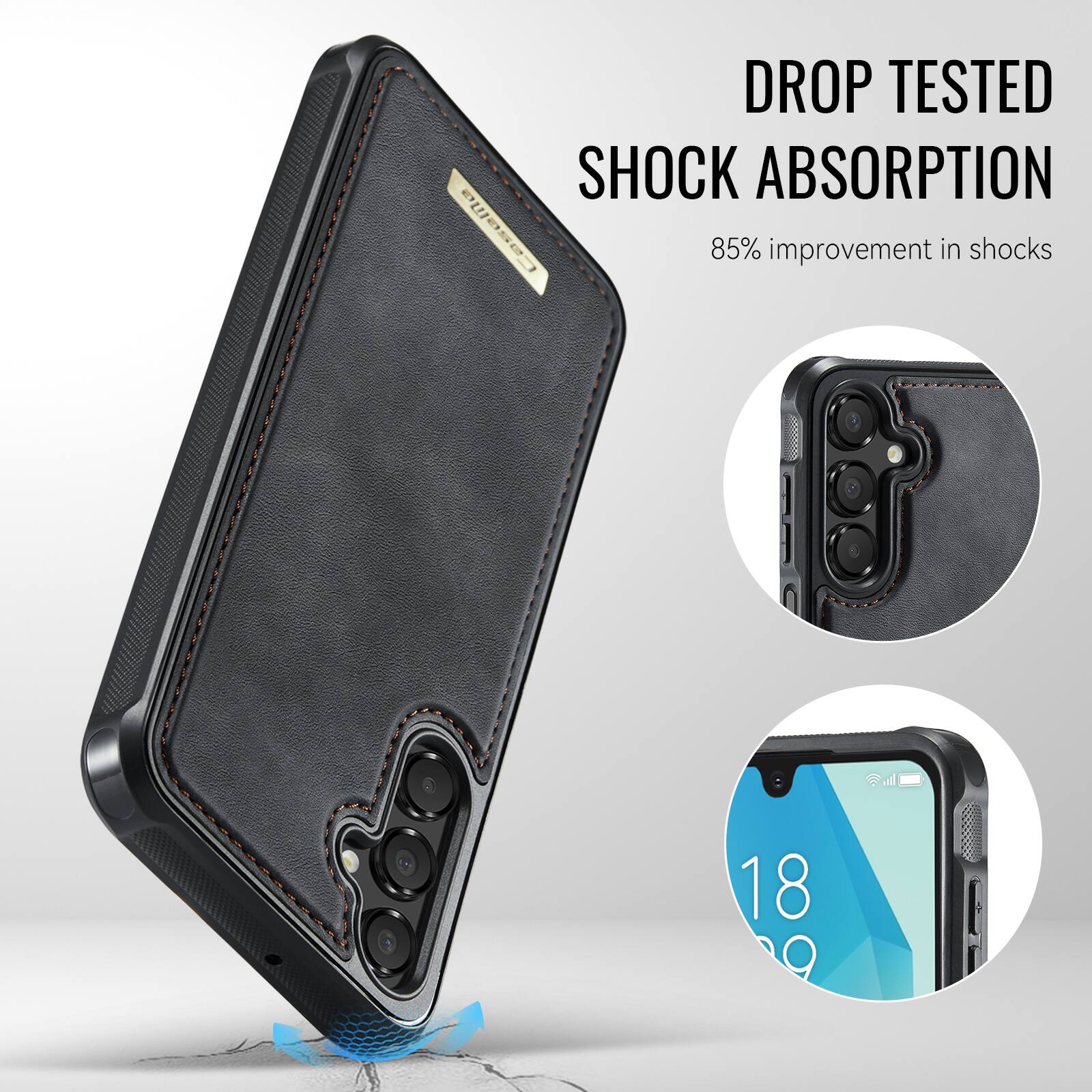 DROP TESTED  
SHOCK ABSORPTION  
85% improvement in shocks