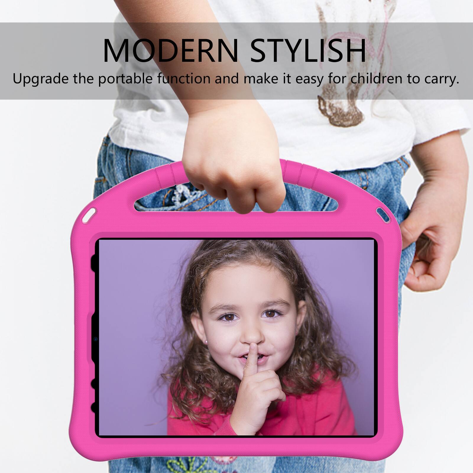 MODERN STYLISH  
Upgrade the portable function and make it easy for children to carry.