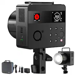 Neewer - 600Ws TTL Outdoor Flash - APP/2.4G Control with HSS & Bi-Color LED Modeling Lamp