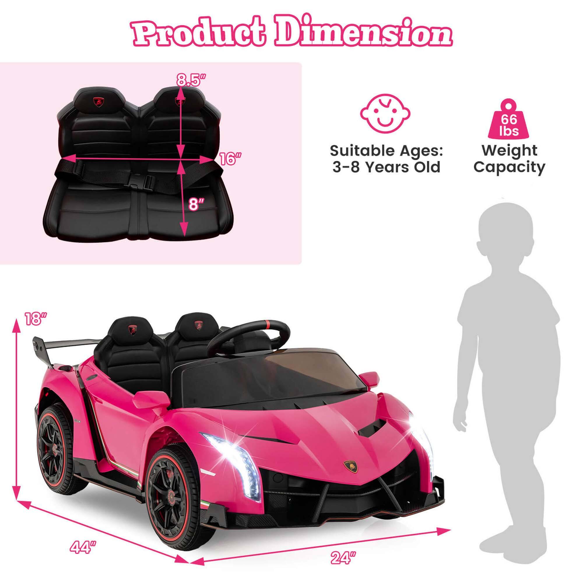 Product Dimension: 8.5" T 16" 8" 18" 44" 24"

Suitable Ages: 3-8 Years Old

Weight Capacity: 66 lbs
