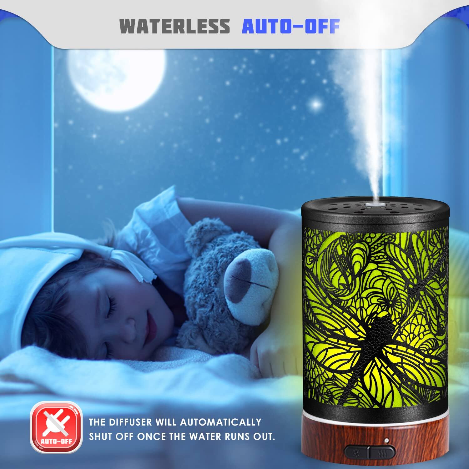 WATERLESS AUTO-OFF

The diffuser will automatically shut off once the water runs out.