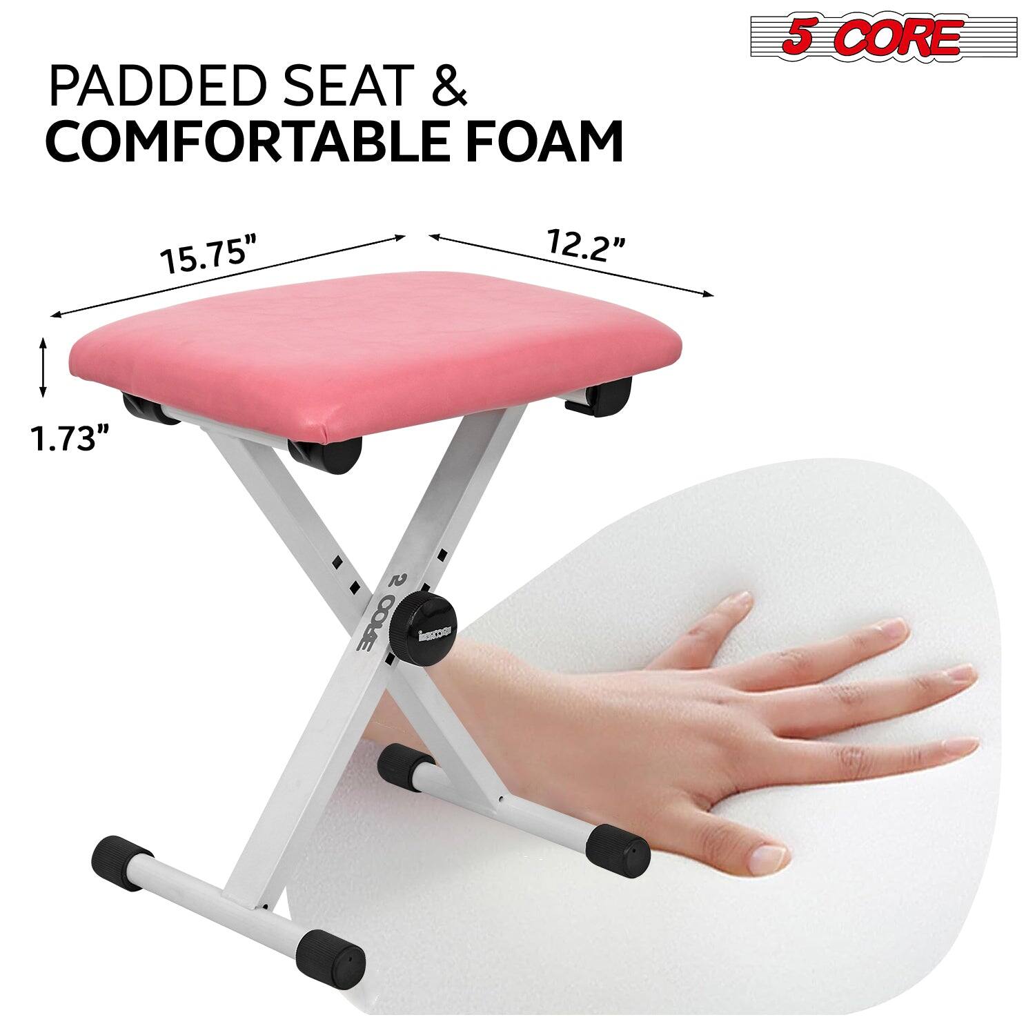PADDED SEAT & COMFORTABLE FOAM 5 CORE 15.75" 12.2" 1.73"