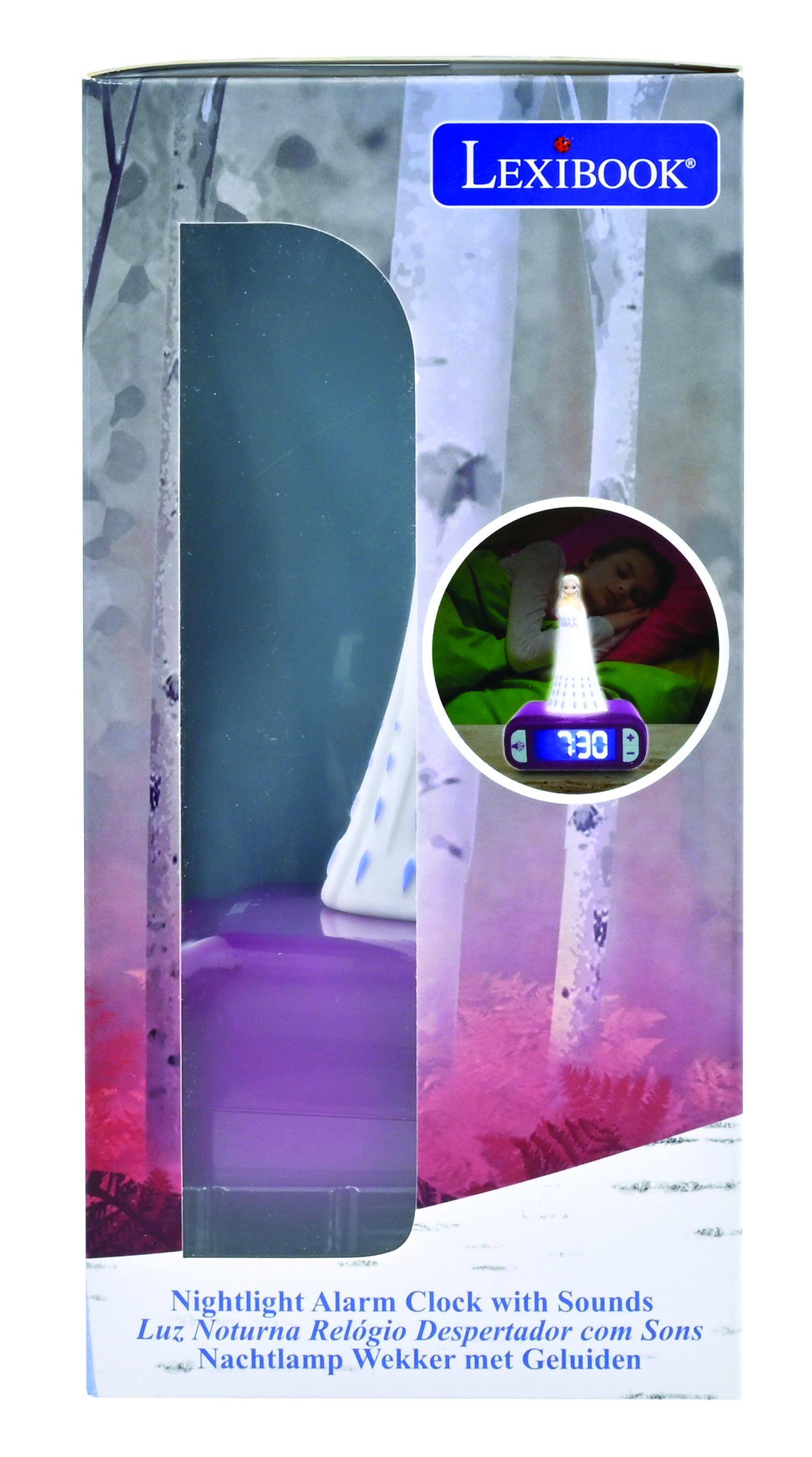 LEXIBOOK + 730 Nightlight Alarm Clock with Sounds Luz Noturna Relógio Despertador com Sons Nachtlamp Wekker met Geluiden