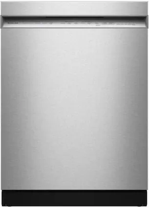 Front. KitchenAid - 24" Front Control Built-In Stainless Steel Tub Dishwasher with Third Rack, ProDry System and 44 dBA - Stainless Steel.