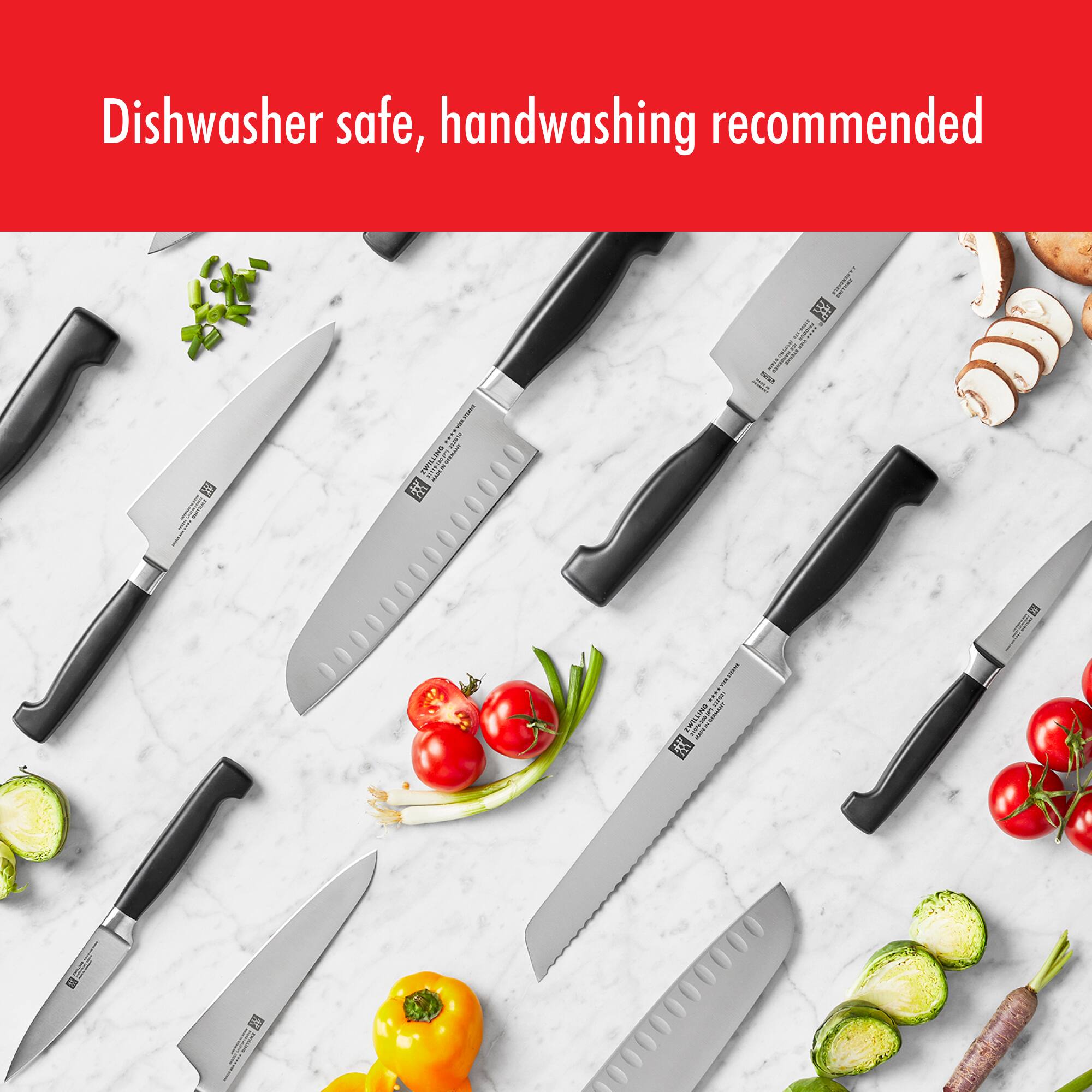 Dishwasher safe, handwashing recommended