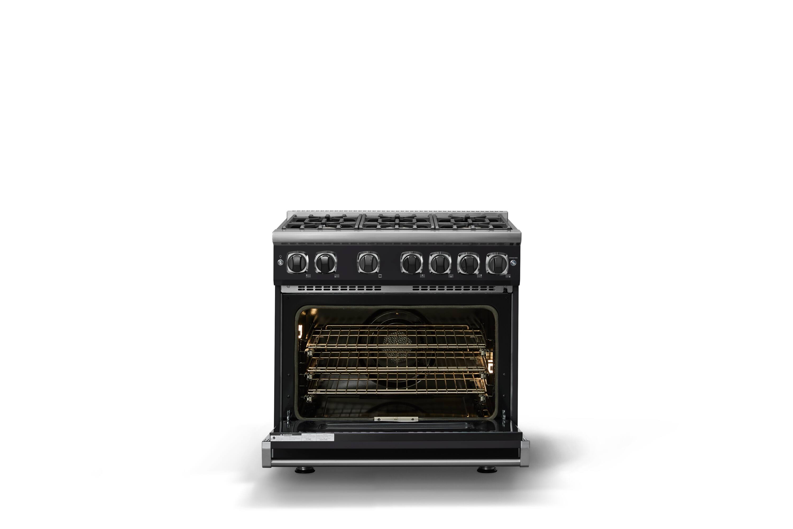 Alt View 1. Viking - Pro 7 Series 5.6 Cu. Ft. Freestanding Sealed 4 Burner Gas Convection Range - Onyx - Onyx.