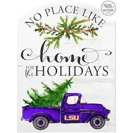 Jardine - LSU Tigers 16'' x 22'' Holiday Marquee Sign - White