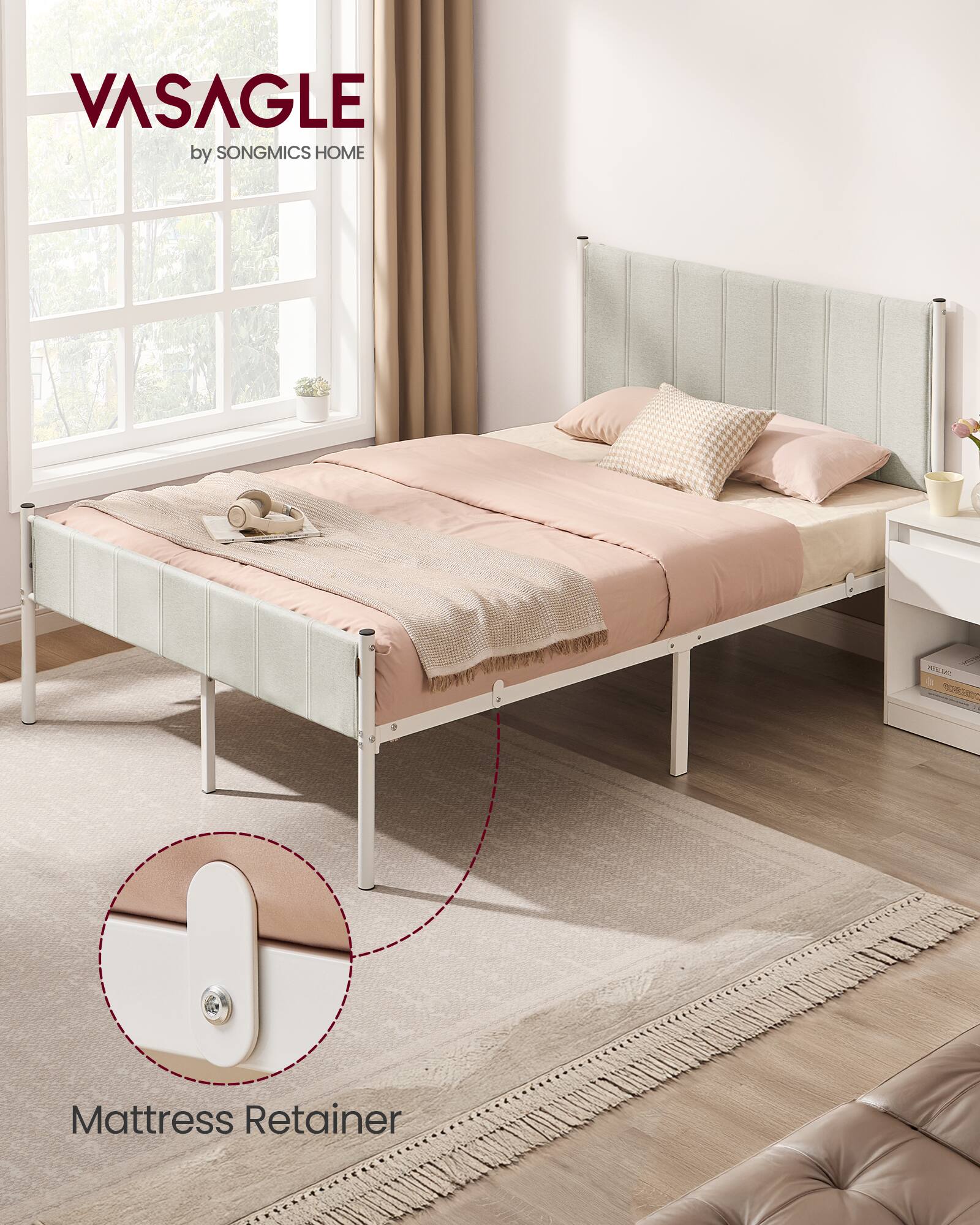 VASAGLE by SONGMICS HOME M 1 Mattress Retainer