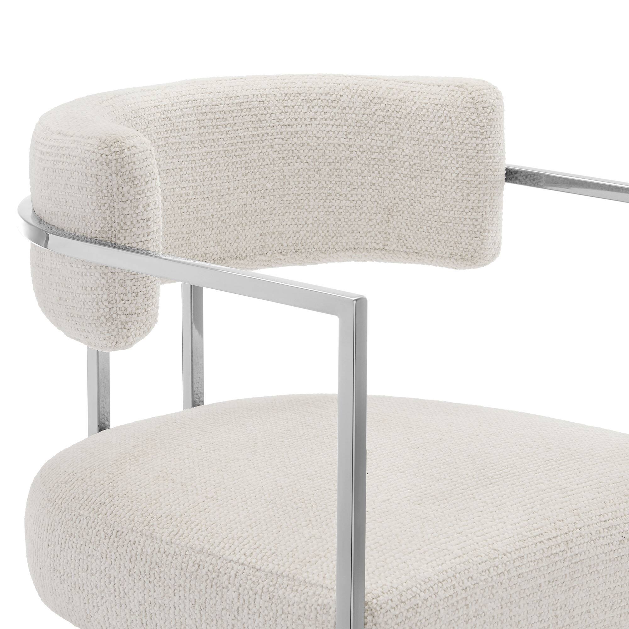 Alt View 4. Modway - Huron Curved Back Fabric and Metal Counter Stool by Modway - 0.