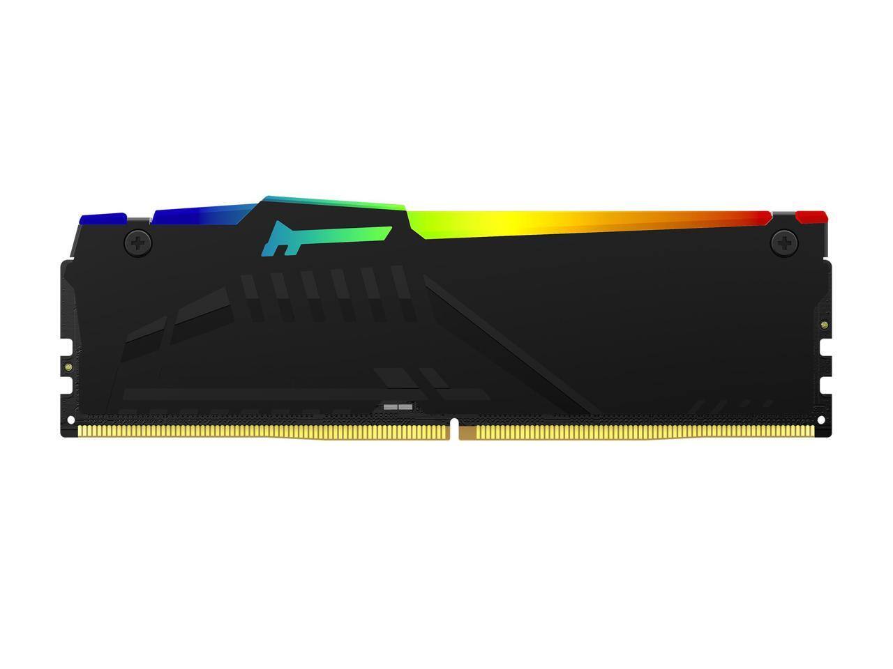 Alt View 4. Kingston - Kingston FURY Beast 16GB (2 x 8GB) 288-Pin PC RAM DDR5 6000 (PC5 48000) Memory (Desktop Memory) Model KF560C36BBEAK2-16 - Black.