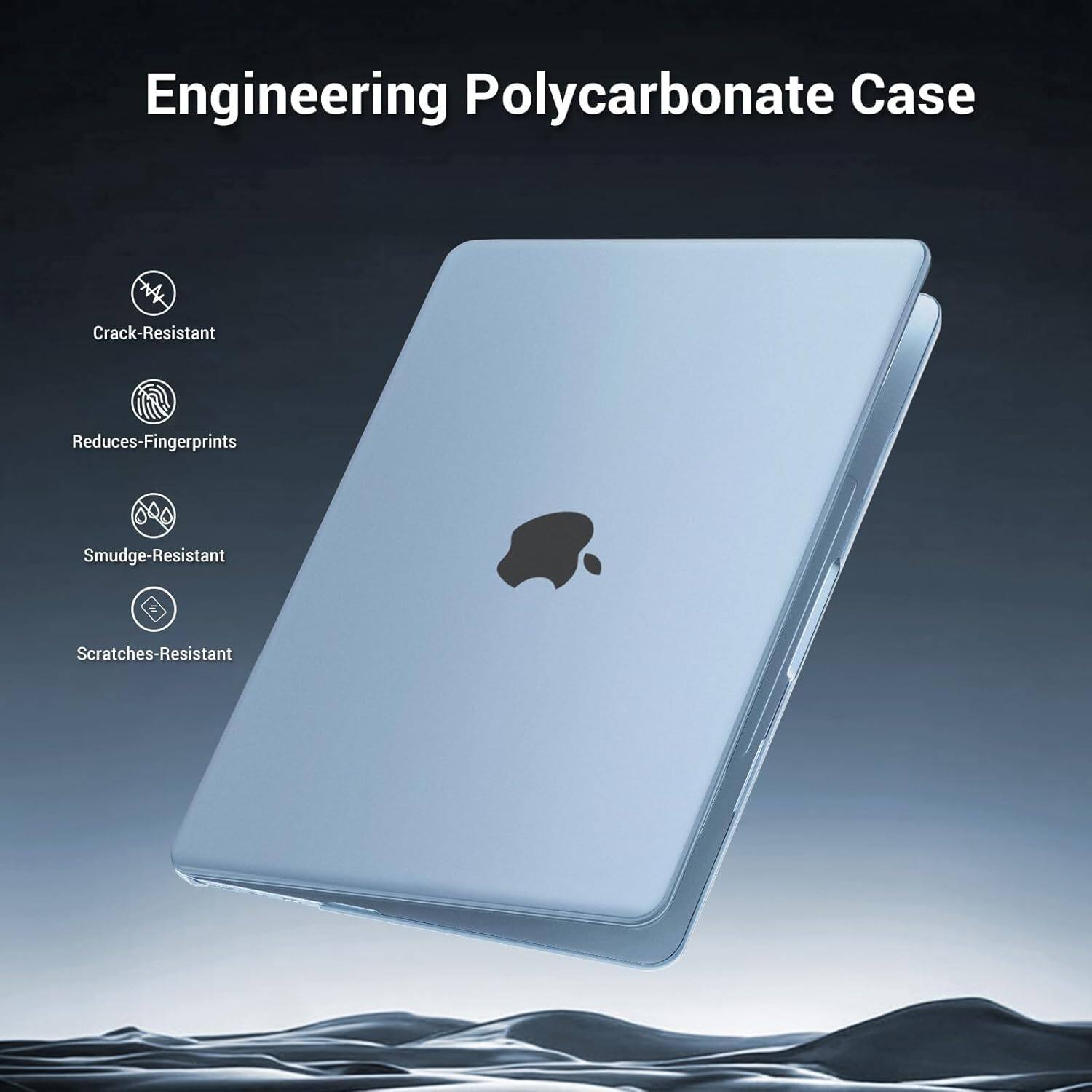 mosiso Ultra Thin Hard Case for MacBook Air 15.3 inch M5 A3448 M4