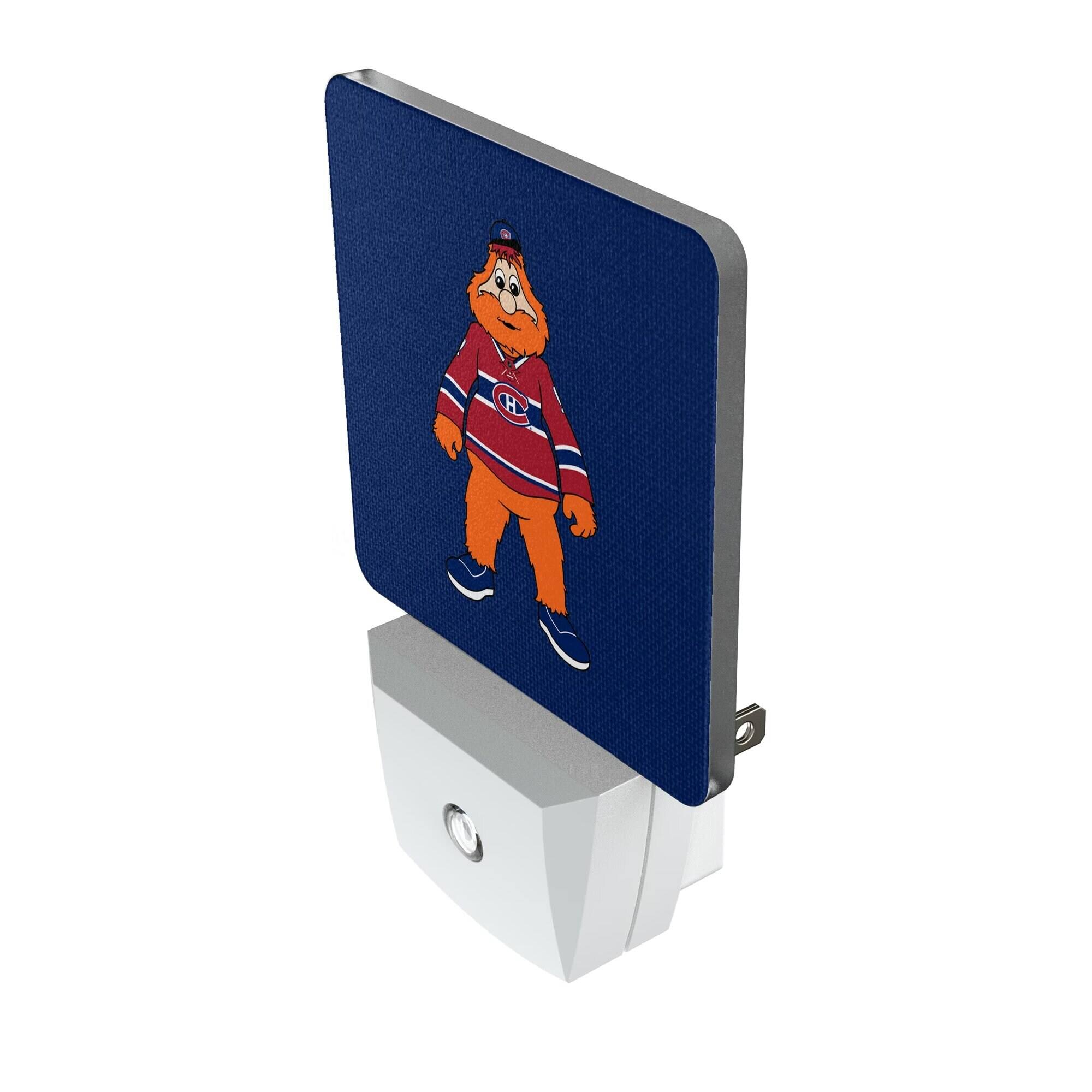 Alt View 1. Keyscaper - Montreal Canadiens 2-Pack Solid Design Mascot Nightlight Set - White.