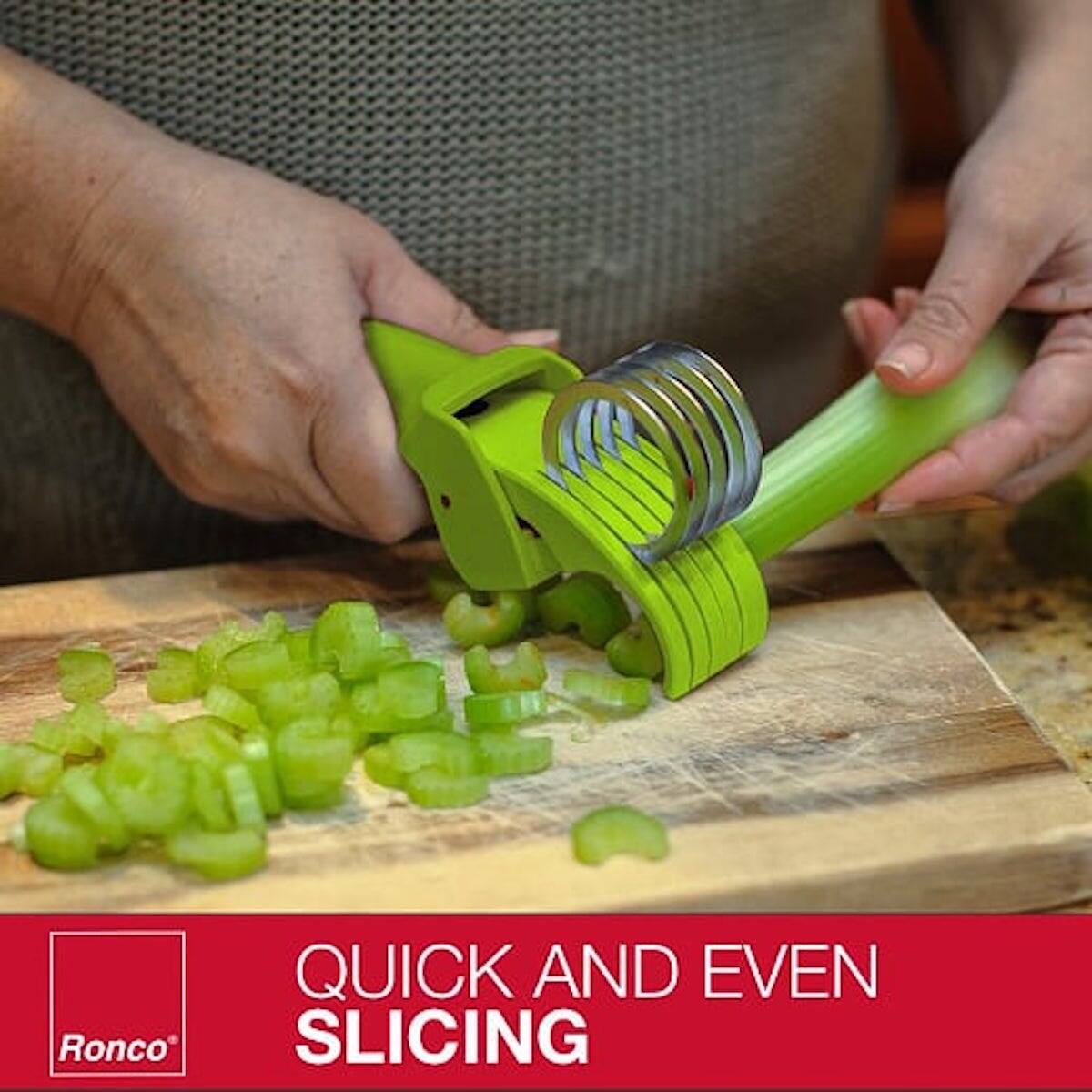 QUICK AND EVEN SLICING

Ronco