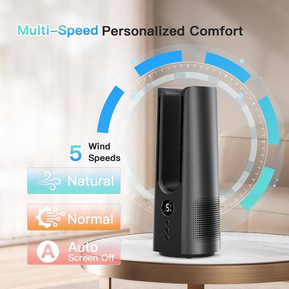 Multi-Speed Personalized Comfort

5 Wind Speeds

Natural
Normal
Auto Screen Off