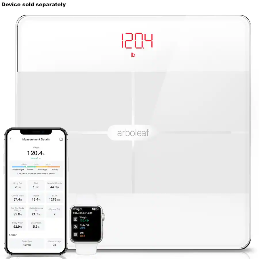 Arboleaf Smart Scale for Body Weight, FSA HSA Eligible, 14 Body ...