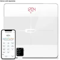 Arboleaf Smart Scale for Body Weight, FSA HSA Eligible, 14 Body Composition Metrics, Bluetooth Sync - White - Front_Zoom