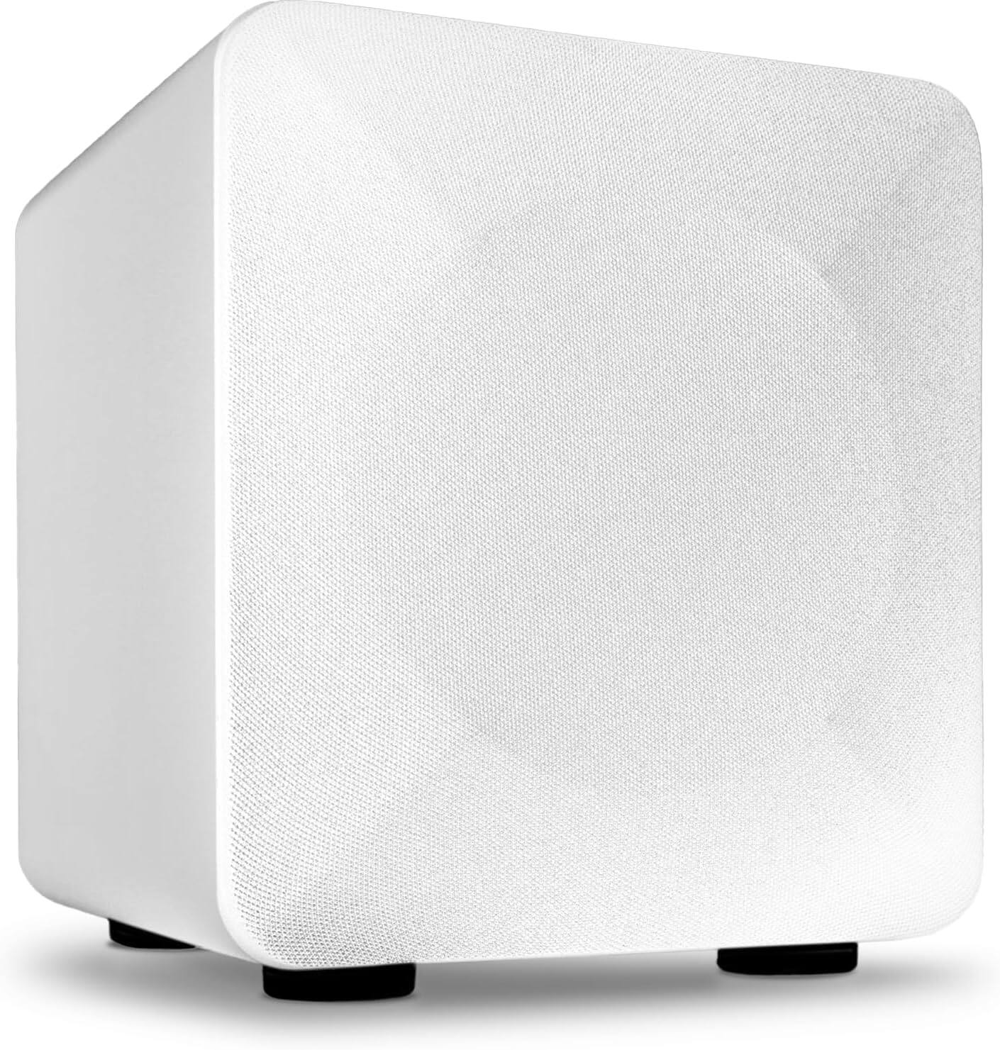 Left. Audioengine - S6 Powered Subwoofer - White.