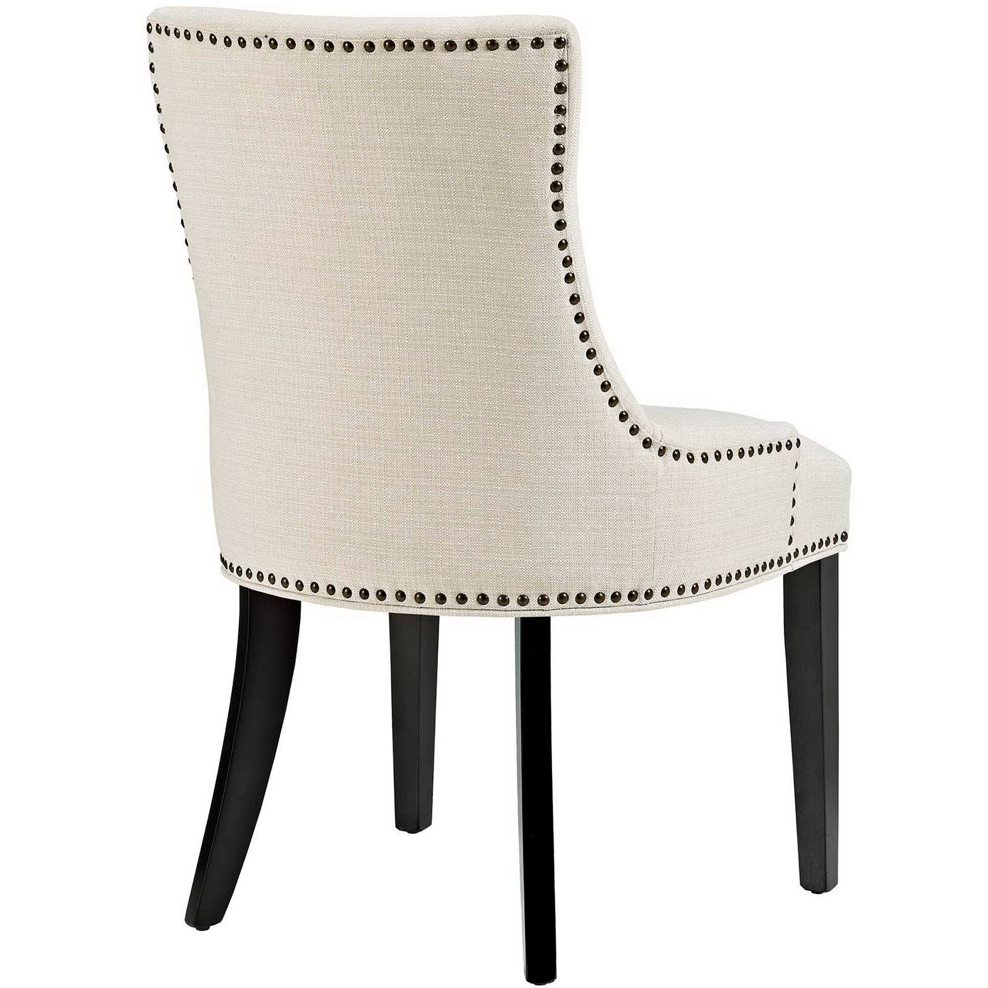 Left. Modway - Marquis Fabric Dining Chair by Modway - Brown.