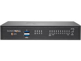 SonicWall - TZ470 Firewall Gen 7 w/ Total Secure 1-Year, Gen 6 Replacement | 03-SSC-8143 - Black