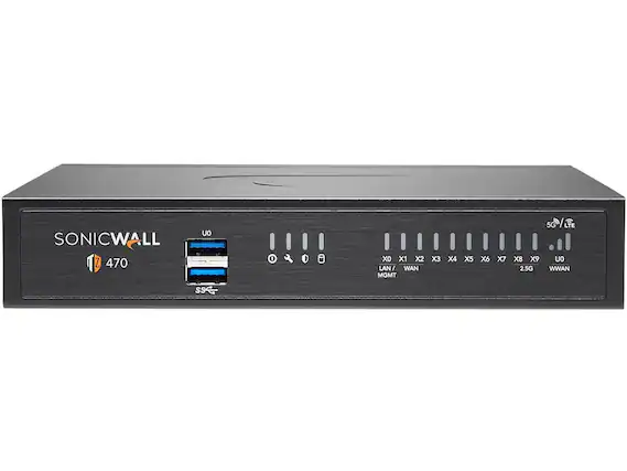 SONICWALL Z 470
X0 LAN / WAN MGMT
X1 X2 X3 X4 X5 X6 X7 5G/ LTE
X8 X9 2.5G WWAN