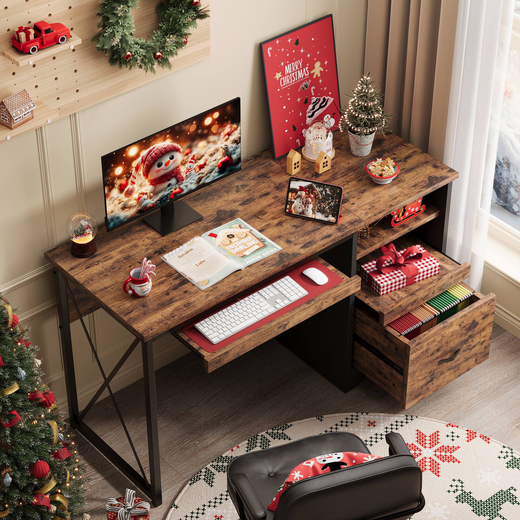 Merry Christmas  
3y 4 AN  
LuAR ho s. ds - Lukc PT R ING DECE PARLING - eeN LAUSER