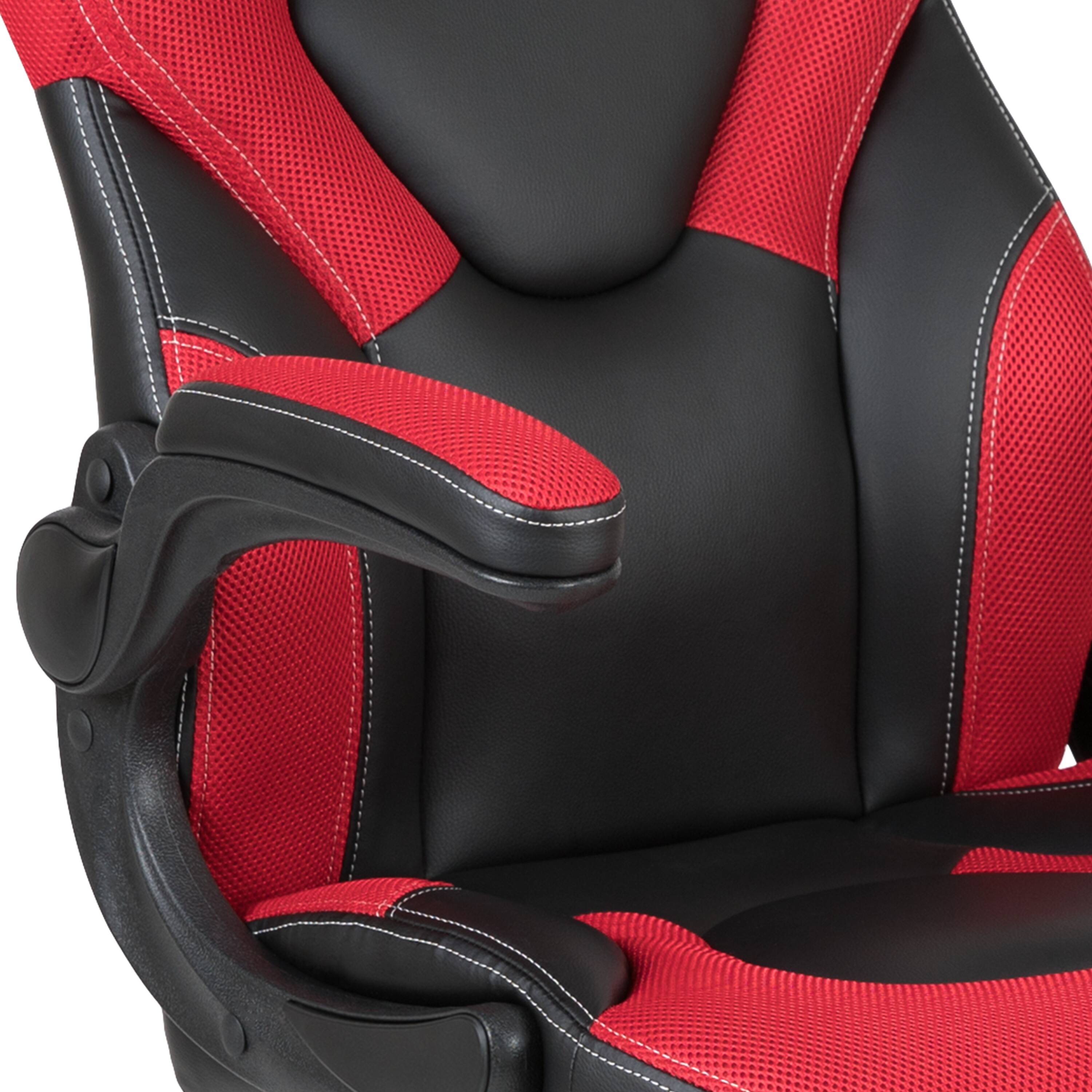 Alt View 10. Emma + Oliver - Z100 Gaming Chair Racing Office Ergonomic Computer PC Adjustable Swivel Chair - Red.