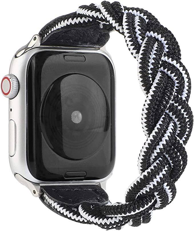Front. Worryfree Gadgets - Worryfree Gadgets Braided Nylon Band - Black-White.